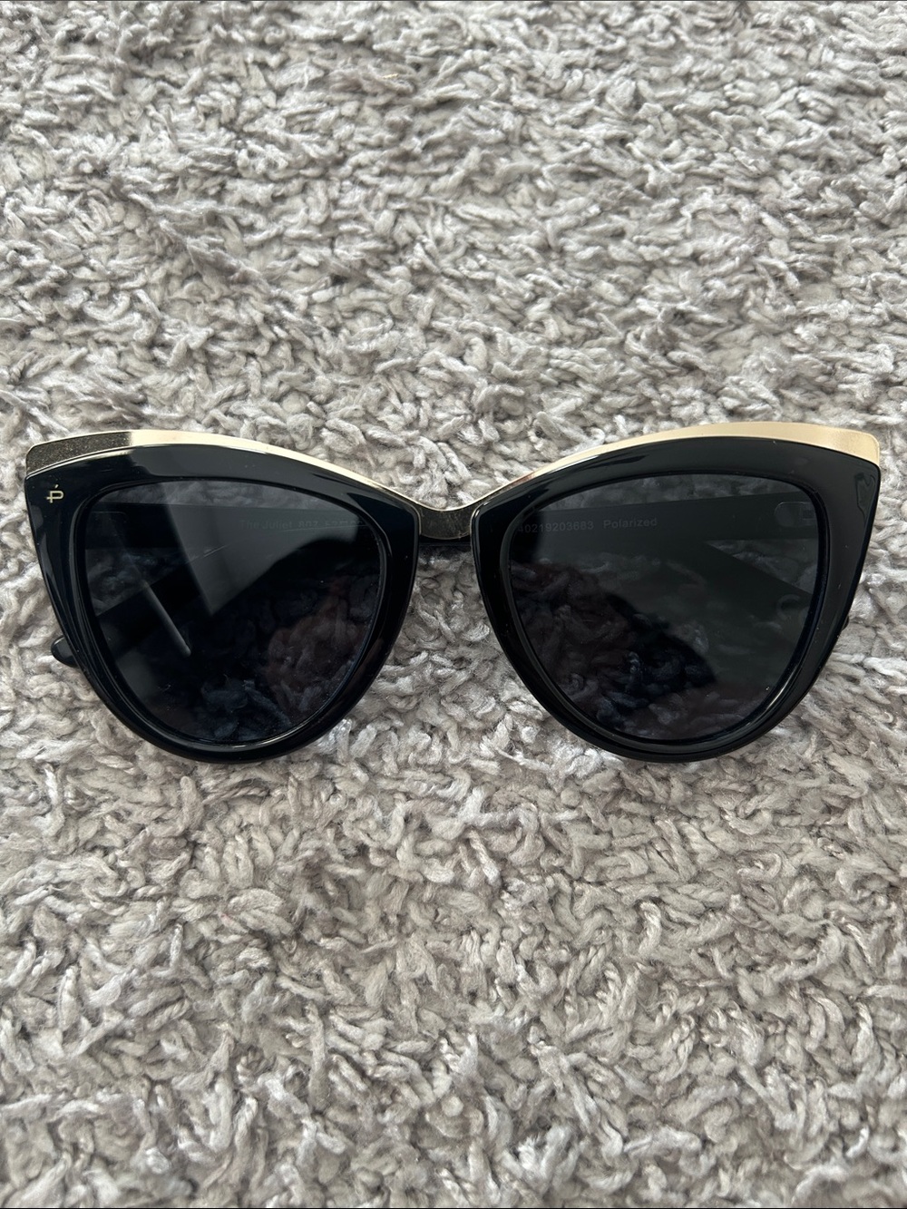 Black Cat-Eye Women's Sunglasses - Polarized Fashion Shades